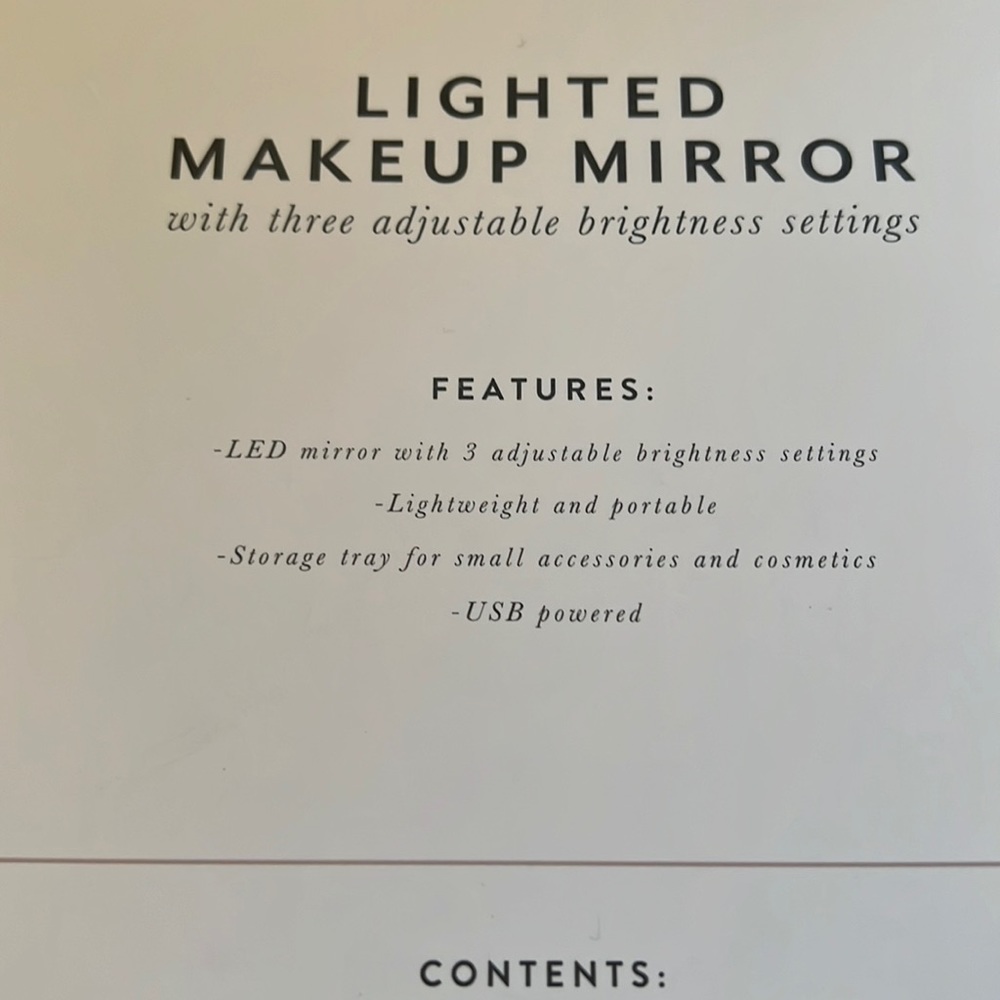NIB Lighted Makeup Mirror - Picture 4 of 8